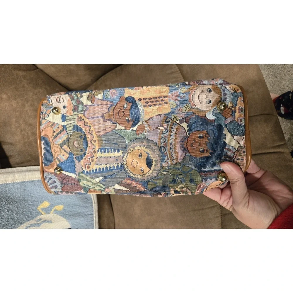 Handmade Tapestry Handbag International Children Folk Art Carpet Bag Purse